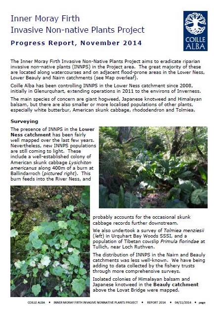 Inner Moray Firth Invasive Non-native Plants Project